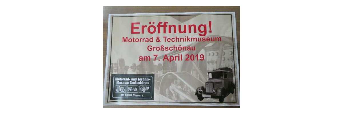 Motorrad- u. Technikmuseum Größschönau - Neueröffnung Motorrad- u. Technikmuseum Größschönau