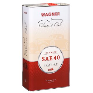 Wagner Classic Motorenöl SAE 40 unlegiert, 5 Liter
