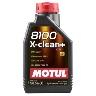 Motul 8100 X-clean + 5W-30, 12 x 1 Liter