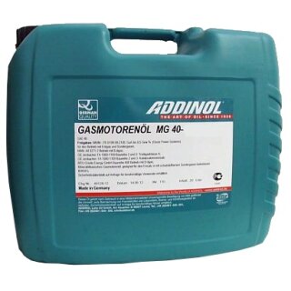 Addinol Gasmotorenöl MG 40 PowerSynth ,20Liter