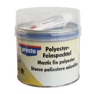 presto Polyester-Feinspachtel, weiß, (mit Härter), 500g